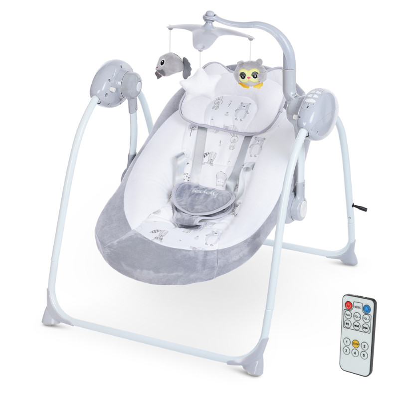Гойдалки El Camino TEDDY ME 1075 (gray animals) Гойдалки El Camino TEDDY ME 1075 (gray animals)
